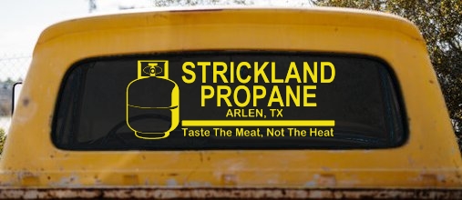Strickland Propane King Hill Cartoons Car or Truck Window Decal Sticker