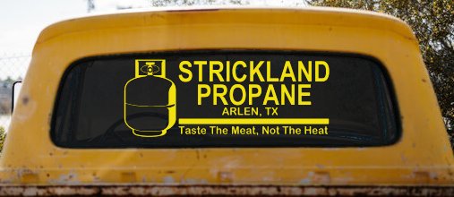 Strickland Propane King Hill Cartoons Car or Truck Window Decal Sticker