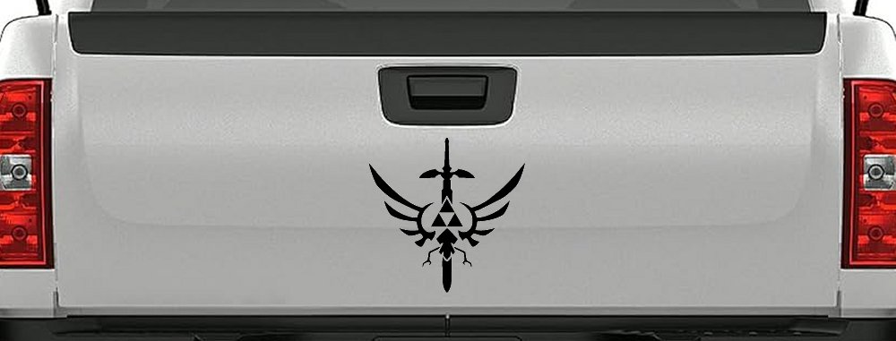 Legend of Zelda Triforce Masterword Sci Fi Car or Truck Window Decal Sticker