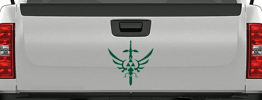 Legend of Zelda Triforce Masterword Sci Fi Car or Truck Window Decal Sticker