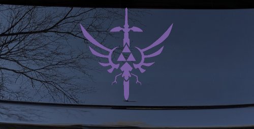 Legend of Zelda Triforce Masterword Sci Fi Car or Truck Window Decal Sticker