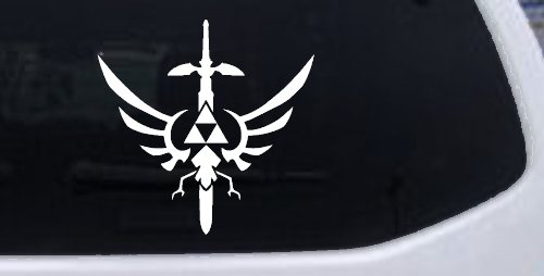 Legend of Zelda Triforce Masterword Sci Fi Car or Truck Window Decal Sticker