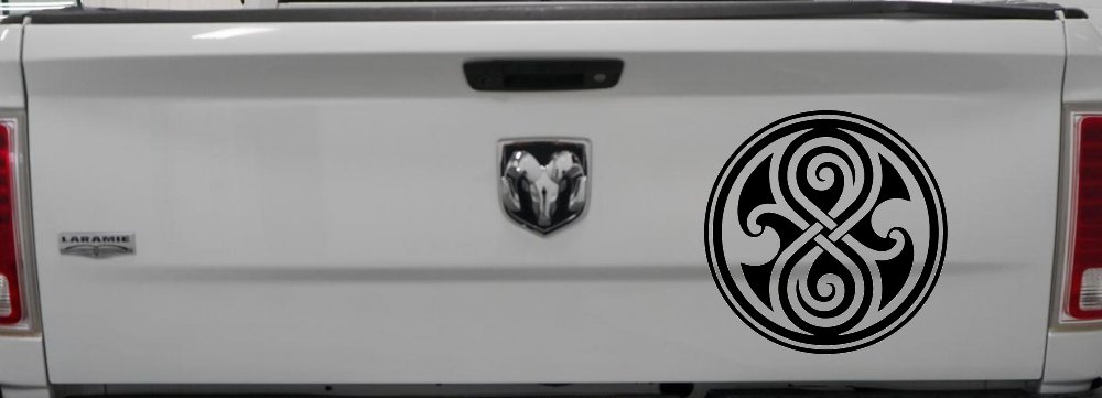 Doctor Who Time lord symbol Seal of Gallifrey Sci Fi Car or Truck Window Decal Sticker