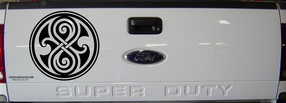 Doctor Who Time lord symbol Seal of Gallifrey Sci Fi Car or Truck Window Decal Sticker