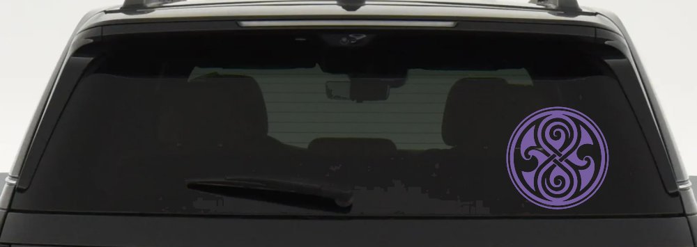 Doctor Who Time lord symbol Seal of Gallifrey Sci Fi Car or Truck Window Decal Sticker