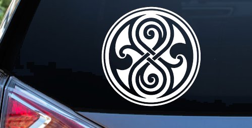Doctor Who Time lord symbol Seal of Gallifrey Sci Fi Car or Truck Window Decal Sticker