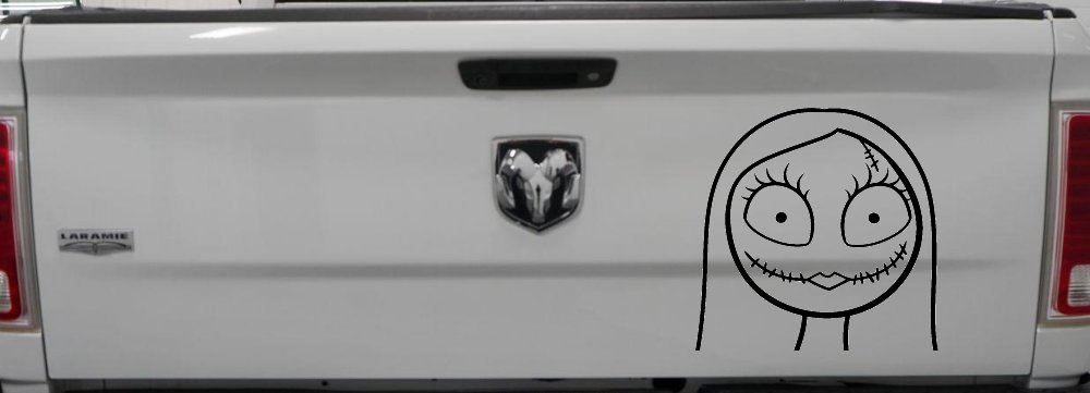 Sally Nightmare Before Christmas Sci Fi Car or Truck Window Vinyl Decal Sticker (Matte Black)