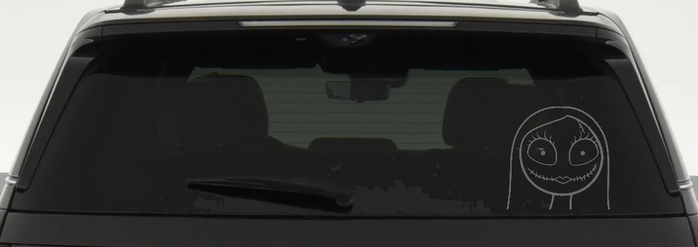 Sally Nightmare Before Christmas Sci Fi Car or Truck Window Decal Sticker