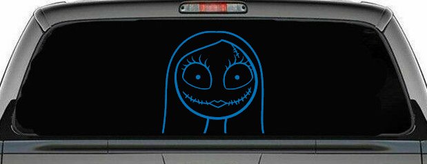 Sally Nightmare Before Christmas Sci Fi Car or Truck Window Vinyl Decal Sticker (Sky Blue)