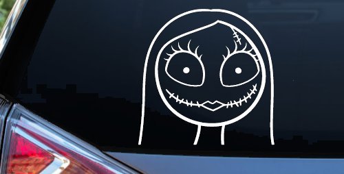 Sally Nightmare Before Christmas Sci Fi Car or Truck Window Decal Sticker (White)