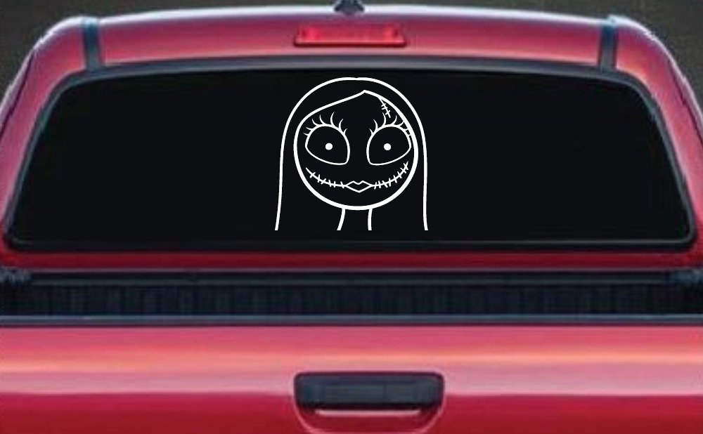 Sally Nightmare Before Christmas Sci Fi Car or Truck Window Decal Sticker (White)