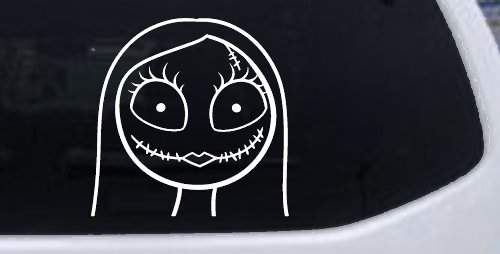 Sally Nightmare Before Christmas Sci Fi Car or Truck Window Decal Sticker (White)