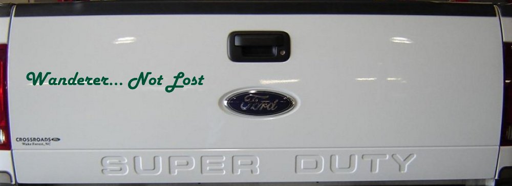 Wanderer Not Lost Car or Truck Window Vinyl Decal Sticker (Dark Green)