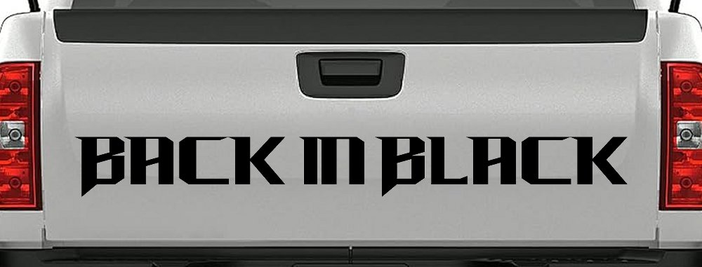 Back in Black Car or Truck Window Decal Sticker