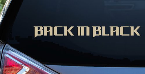 Back in Black Car or Truck Window Decal Sticker