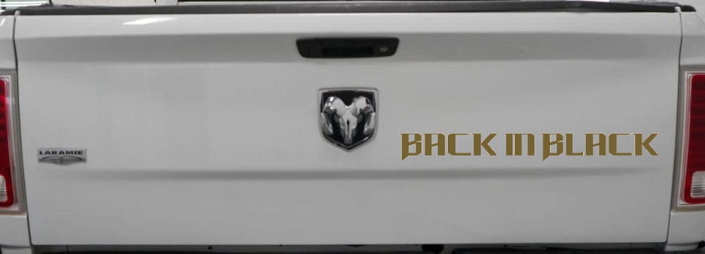 Back in Black Car or Truck Window Decal Sticker