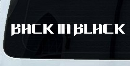 Back in Black Car or Truck Window Decal Sticker