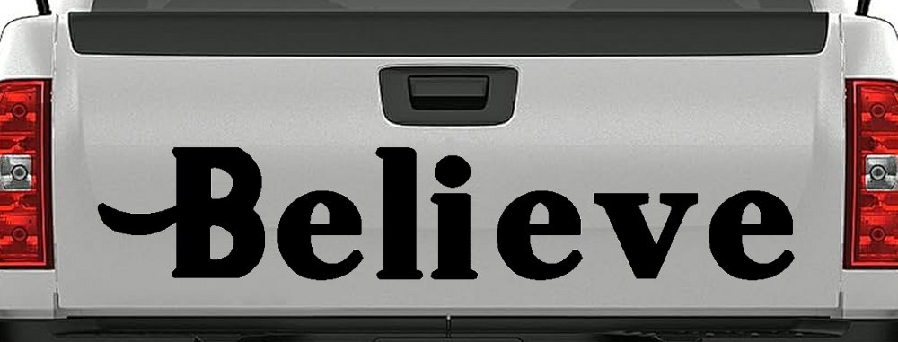 Believe Christian Car or Truck Window Decal Sticker