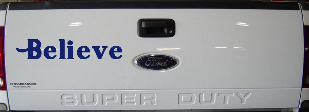 Believe Christian Car or Truck Window Decal Sticker