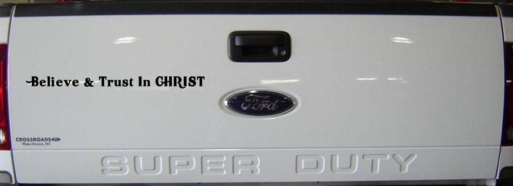 Believe & Trust In CHRIST Christian Car or Truck Window Decal Sticker (Black)