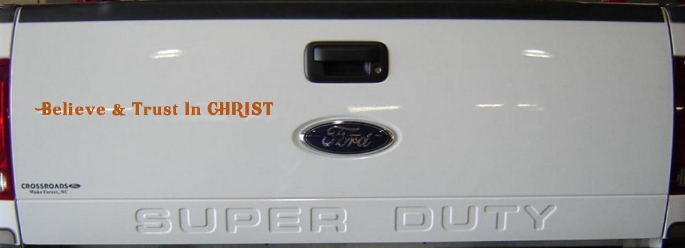 Believe & Trust In CHRIST Christian Car or Truck Window Decal Sticker (Nut Brown)
