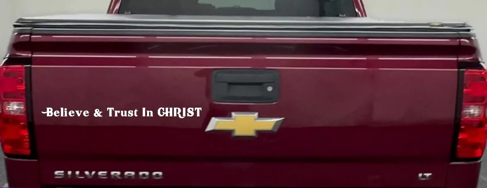 Believe & Trust In CHRIST Christian Car or Truck Window Decal Sticker