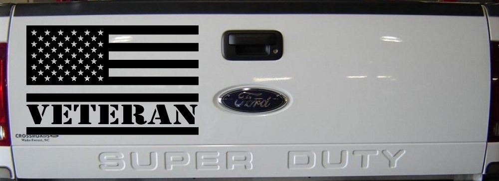 US American USA United States Flag Veteran Military Car or Truck Window Decal Sticker