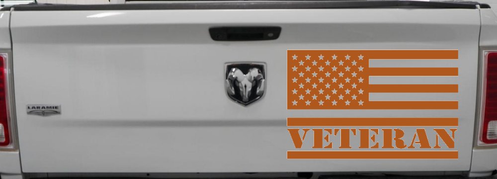 US American USA United States Flag Veteran Military Car or Truck Window Decal Sticker