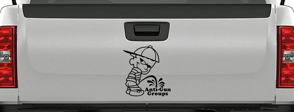 Pee On Anti Gun Groups Pro Gun Car or Truck Window Decal Sticker