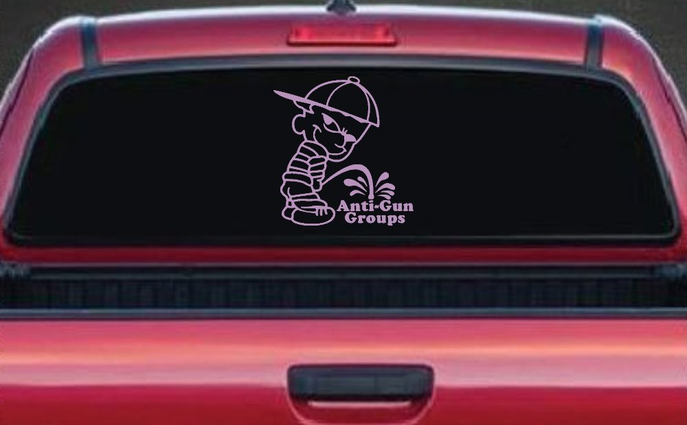 Pee On Anti Gun Groups Pro Gun Car or Truck Window Decal Sticker
