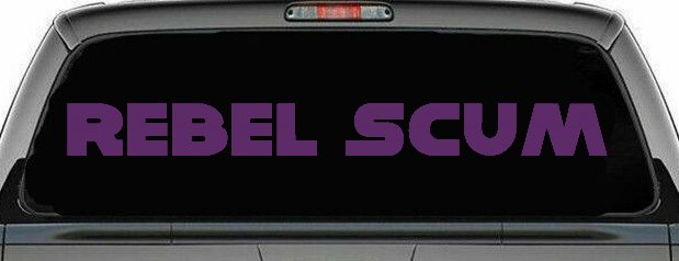 Rebel Scum Car or Truck Window Decal Sticker