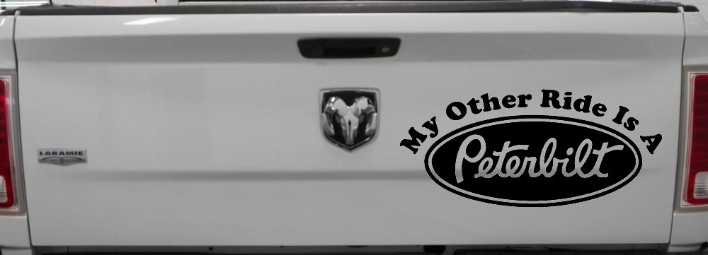 My Other Ride Is A Peterbilt Car or Truck Window Vinyl Decal Sticker (Black)