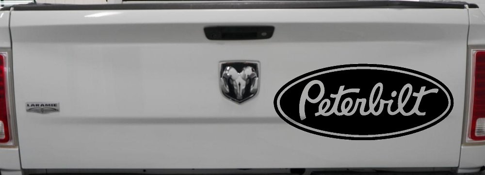 Peterbilt Car or Truck Window Decal Sticker (Black)