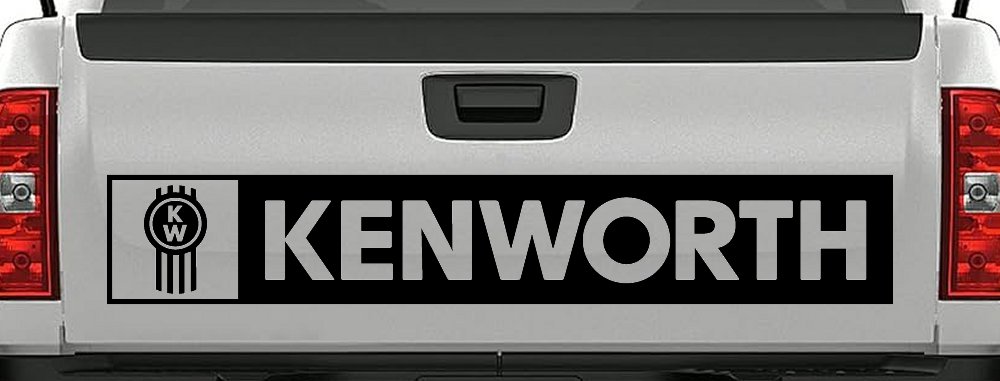 Kenworth Car or Truck Window Vinyl Decal Sticker (Black)