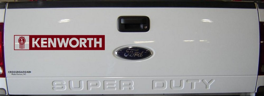 Kenworth Car or Truck Window Decal Sticker (Burgundy)