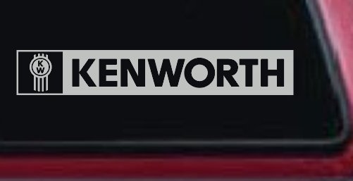 Kenworth Car or Truck Window Decal Sticker (Light Gray)