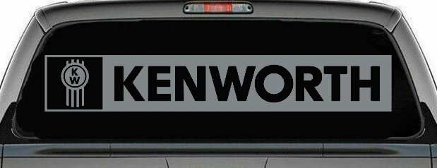 Kenworth Car or Truck Window Decal Sticker (Telegrey)