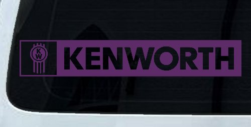 Kenworth Car or Truck Window Decal Sticker (Violet)