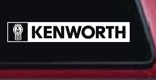 Kenworth Car or Truck Window Vinyl Decal Sticker (White)