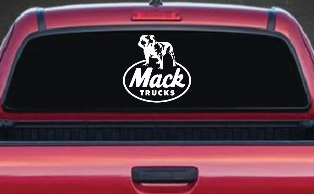 Mack Trucks Car or Truck Window Decal Sticker (White)