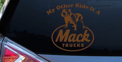 My Other Ride is A Mack Truck  Car or Truck Window Decal Sticker (Copper)