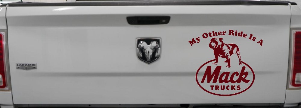 My Other Ride is A Mack Truck  Car or Truck Window Decal Sticker