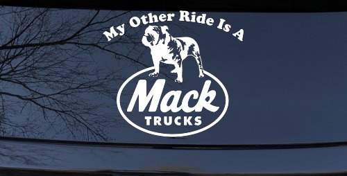 My Other Ride is A Mack Truck  Car or Truck Window Decal Sticker (White)
