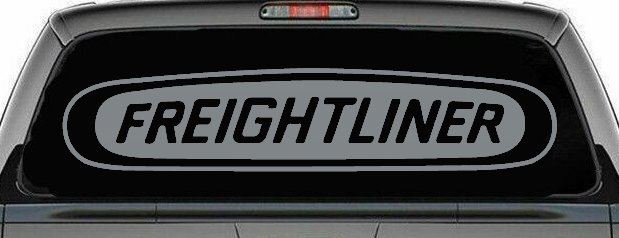 Freightliner Car or Truck Window Decal Sticker (Telegrey)