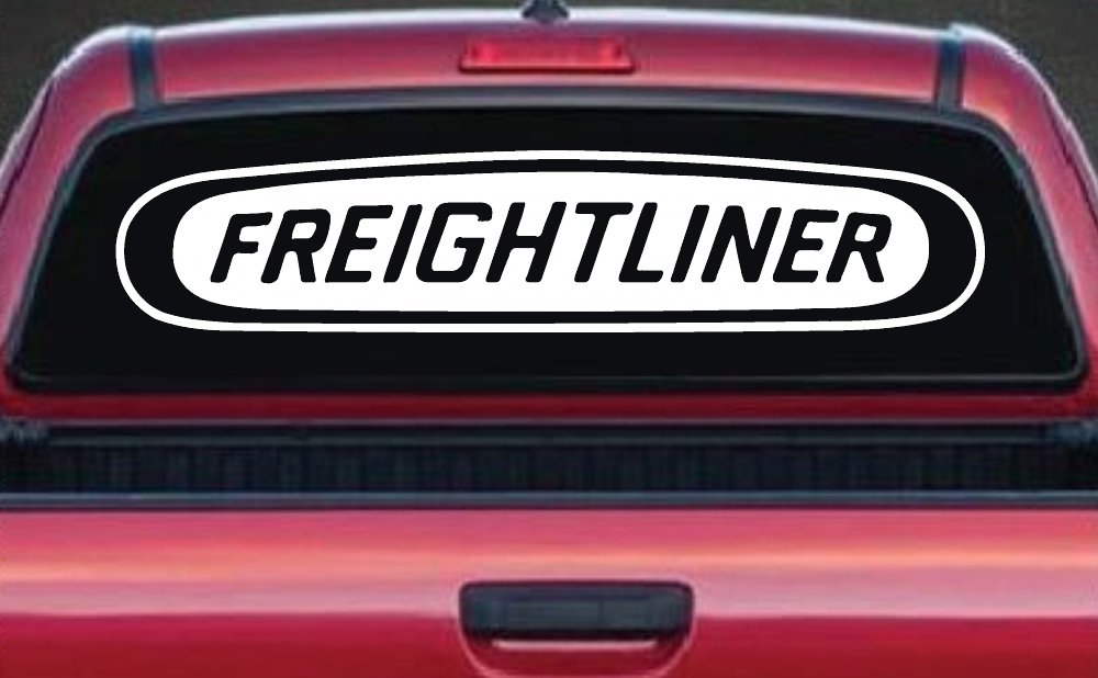 Freightliner Car or Truck Window Decal Sticker (White)