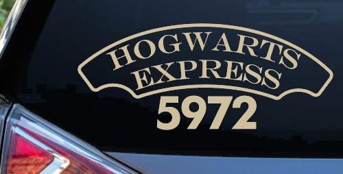 Hogwarts Express Car or Truck Window Decal Sticker