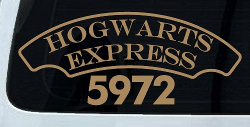 Hogwarts Express Car or Truck Window Decal Sticker