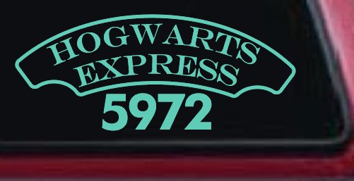 Hogwarts Express Car or Truck Window Decal Sticker (Mint)