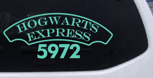 Hogwarts Express Car or Truck Window Decal Sticker