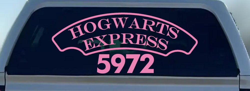 Hogwarts Express Car or Truck Window Decal Sticker